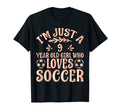 Soccer Lover Im Just 9 Year Old Who T-Shirt - Graphic Print for Adults - T-Shirt, Sweatshirt, Hoodie