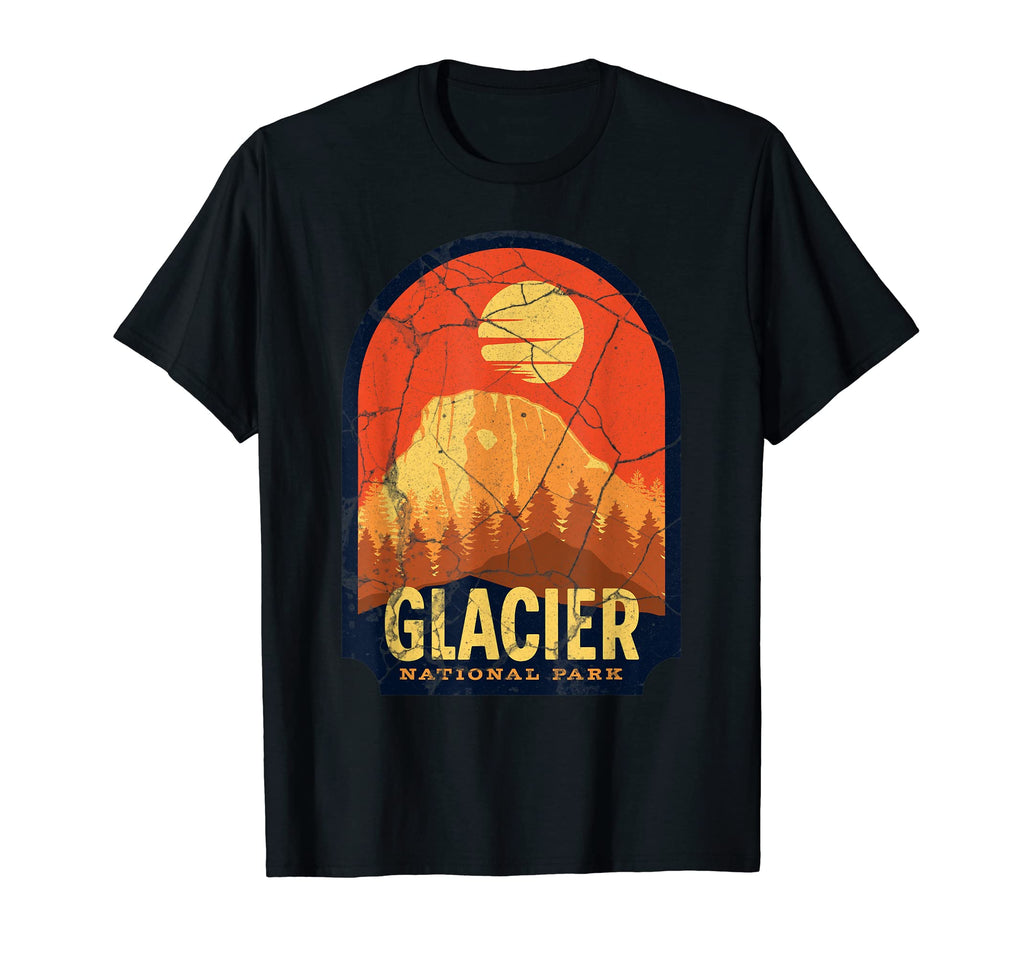 Glacier National Park Montana Usa T-Shirt - Minimalist Print for Adults - T-Shirt, Sweatshirt, Hoodie