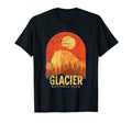 Glacier National Park Montana Usa T-Shirt - Minimalist Print for Adults - T-Shirt, Sweatshirt, Hoodie