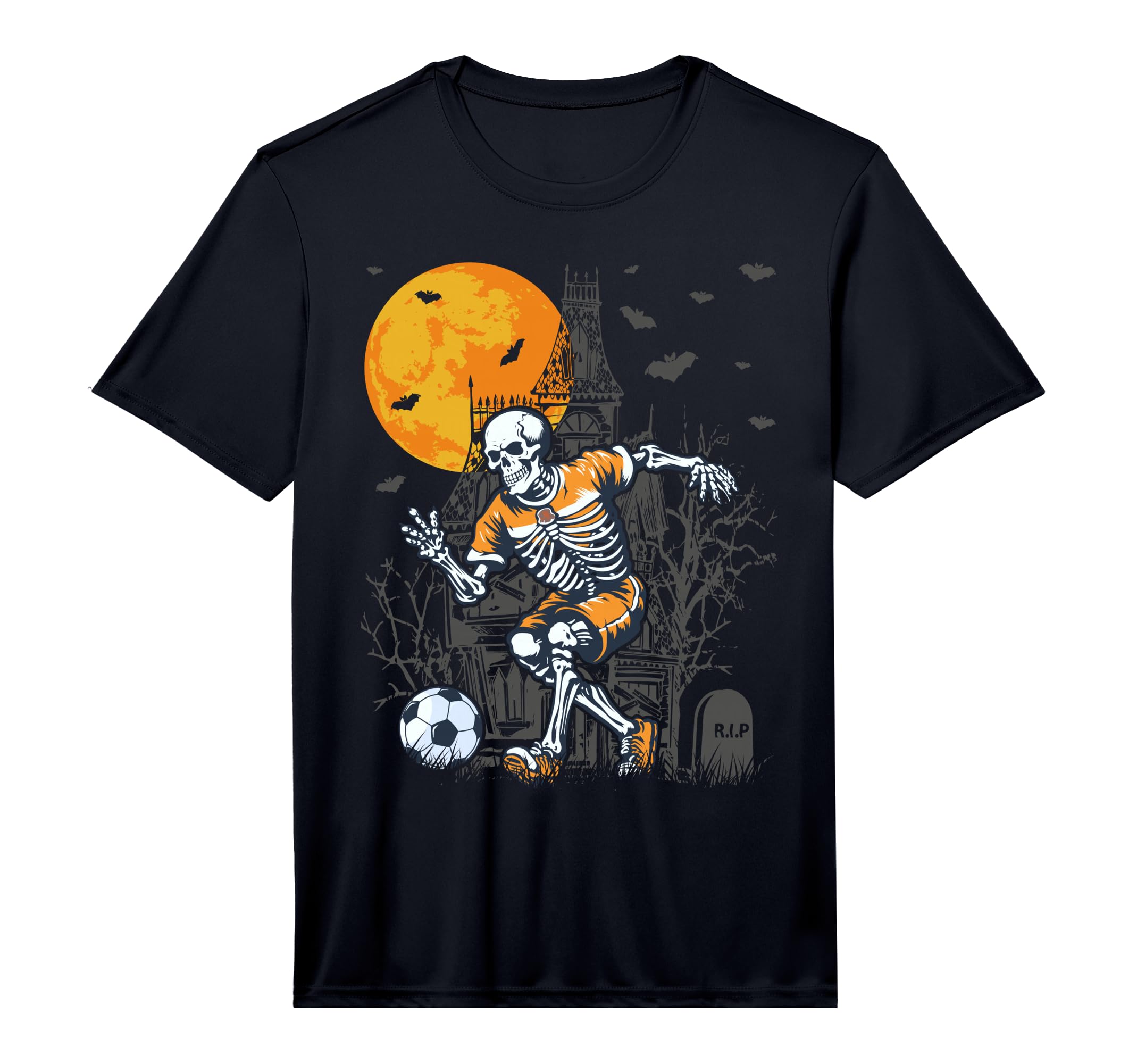 Soccer Skeleton Halloween Skeleton T-Shirt - Streetwear Style Men Women - T-Shirt, Sweatshirt, Hoodie