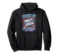 Raised Old School Hip Hop Cassette Hoodie - Custom Art Print Men Women - T-Shirt, Sweatshirt, Hoodie