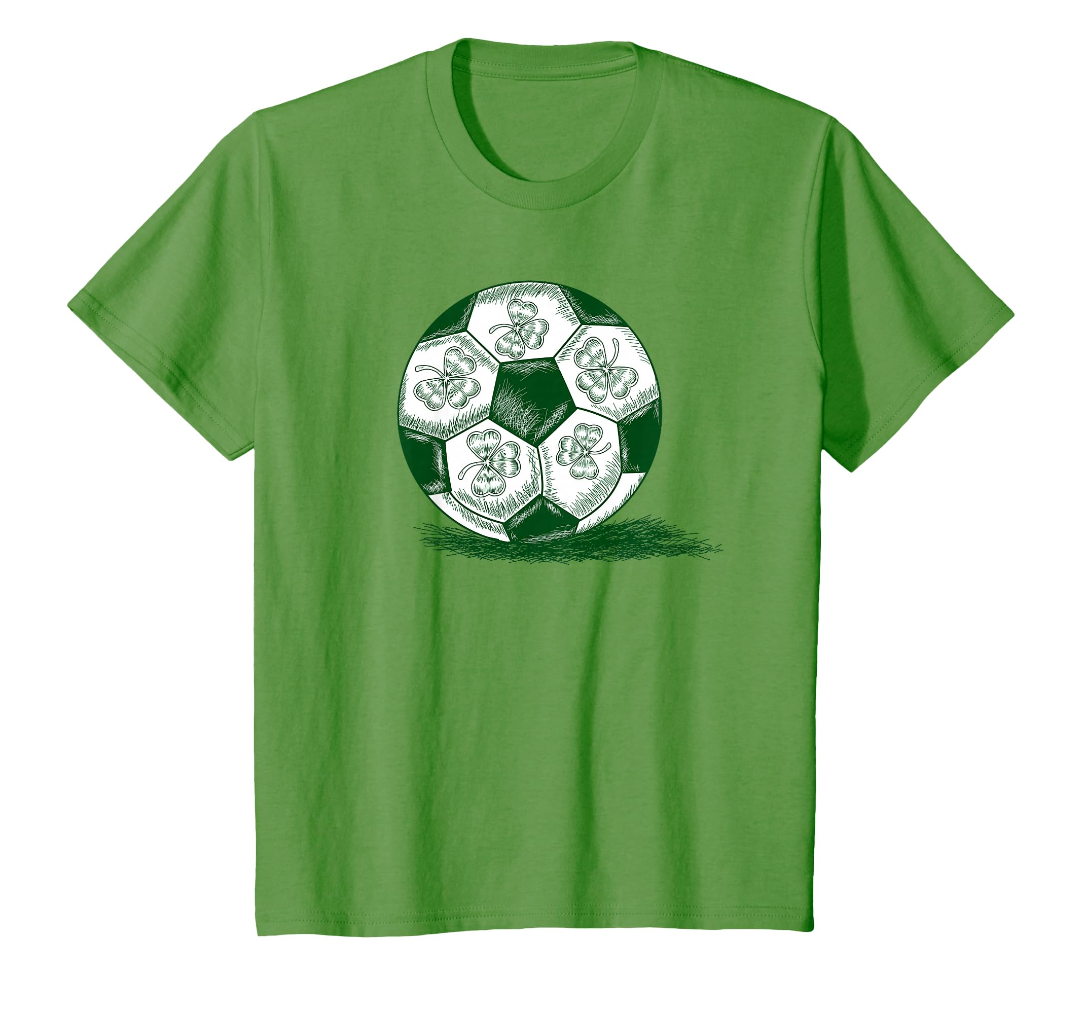 Soccer Shamrock St Patricks Day Irish T-Shirt - Aesthetic Graphic Unisex - T-Shirt, Sweatshirt, Hoodie