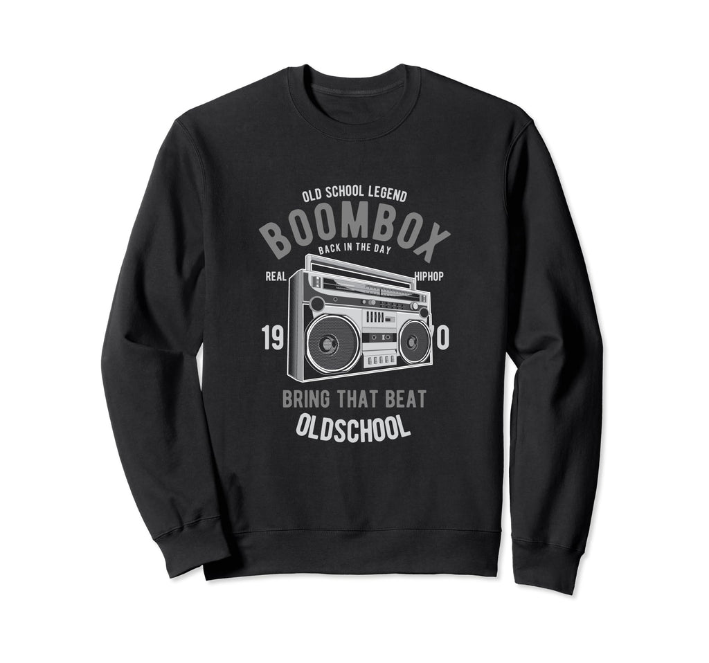 Old School Boombox Old School Hiphop Sweatshirt - Custom Art Print Unisex - T-Shirt, Sweatshirt, Hoodie