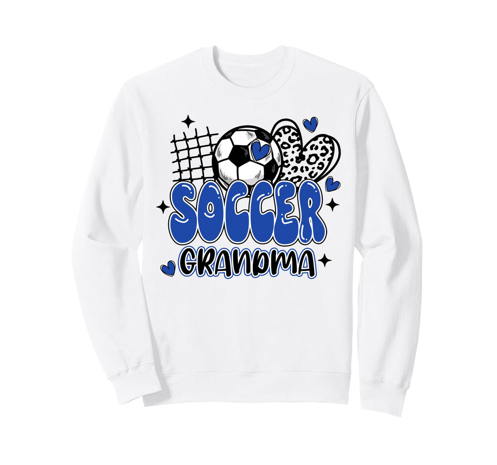 Soccer Grandma Leopard Funny Soccer Sweatshirt - Unique Graphic Men Women - T-Shirt, Sweatshirt, Hoodie