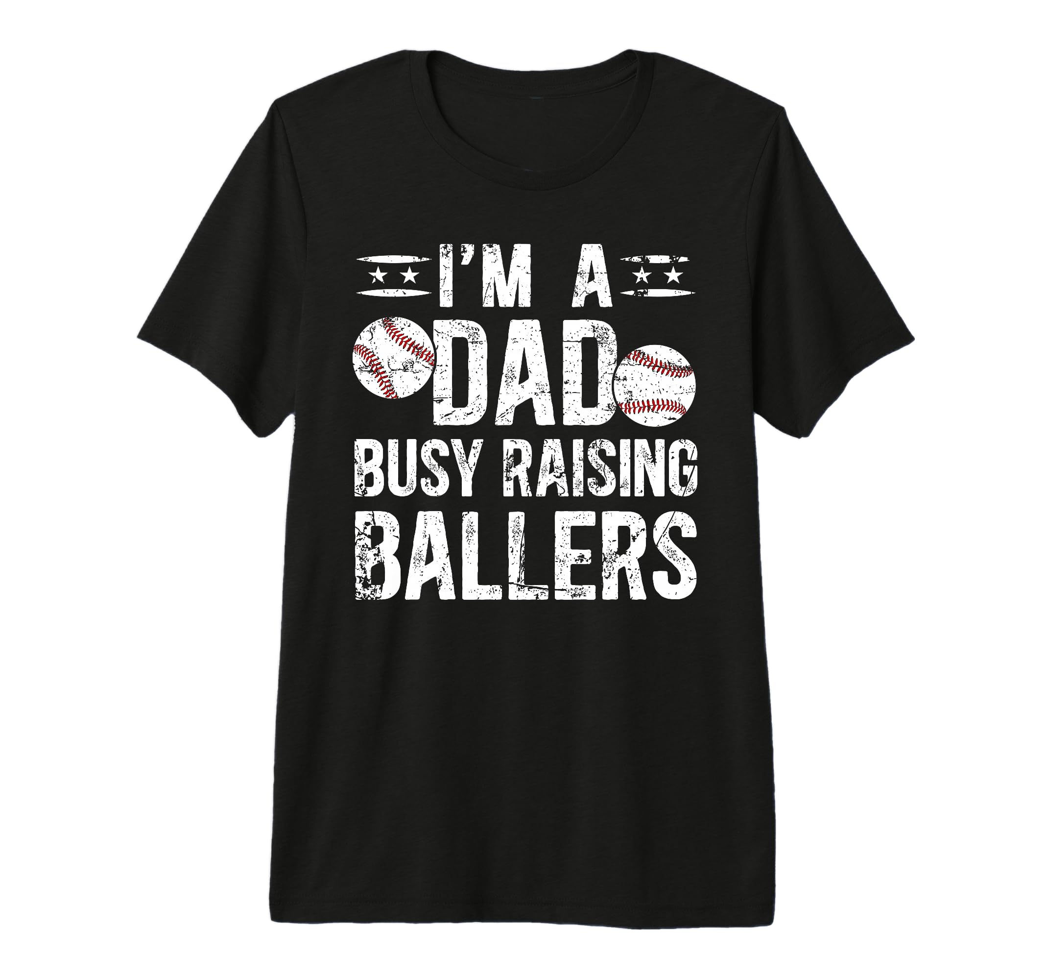 Mens Busy Raising Ballers Baseball T-Shirt - Minimalist Print Men Women - T-Shirt, Sweatshirt, Hoodie
