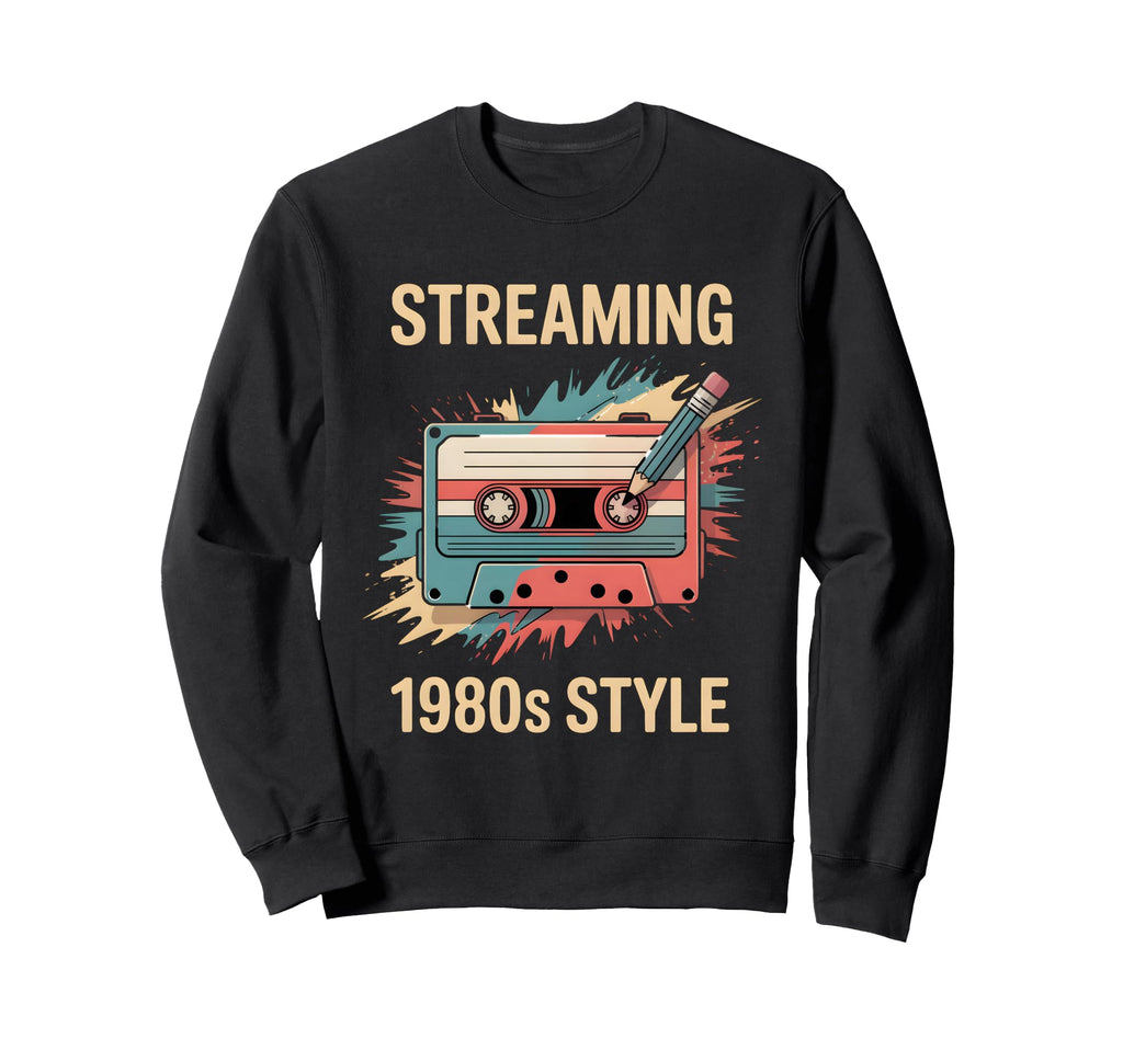 Funny 1980S Cassette Tape 80S Sweatshirt - Casual Everyday Wear Unisex - T-Shirt, Sweatshirt, Hoodie