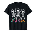 Dancing Skeleton Roller Skate Roller T-Shirt - Custom Art Print Unisex - T-Shirt, Sweatshirt, Hoodie