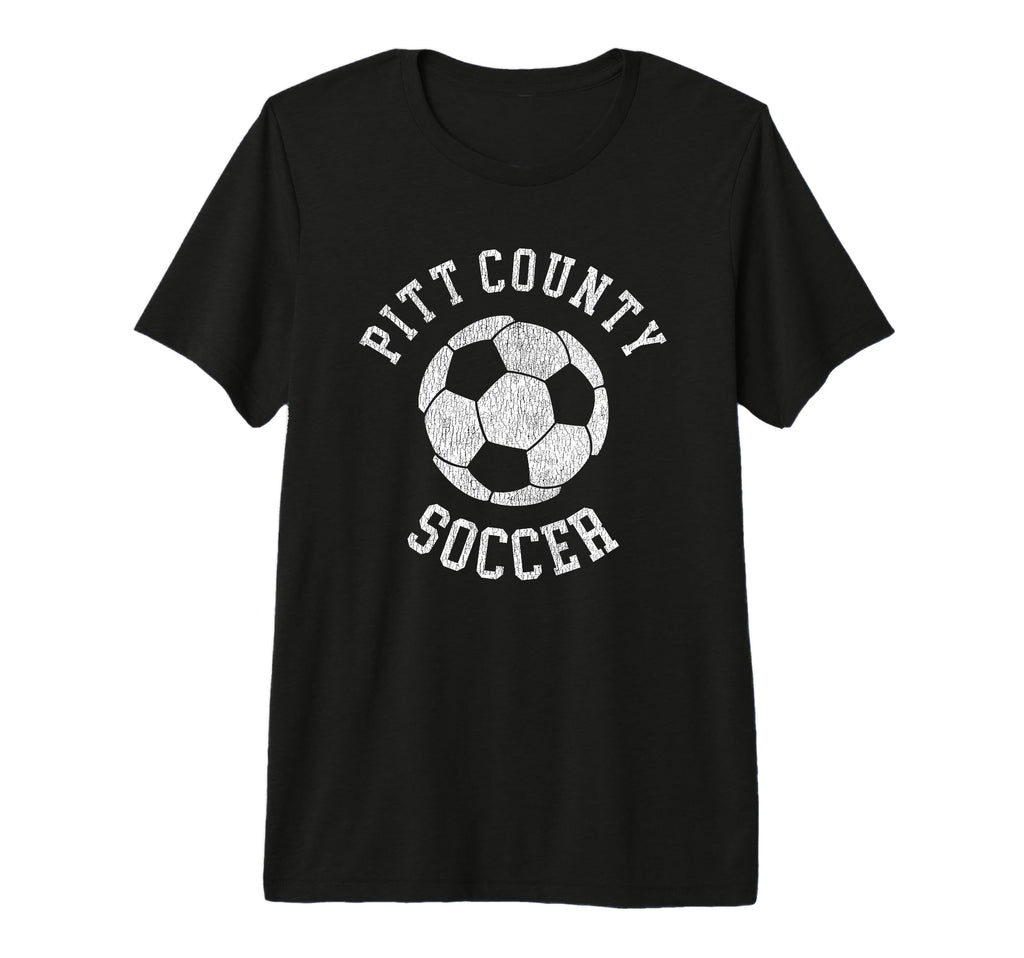 Pitt County Soccer Distressed 90S Tri T-Shirt - Novelty Apparel Men Women - T-Shirt, Sweatshirt, Hoodie