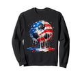 Soccer Drip Ice Cream American Flag 4Th Sweatshirt - Unique Graphic Unisex - T-Shirt, Sweatshirt, Hoodie