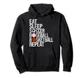 Eat Sleep Soccer Baseball Basketball Hoodie - Minimalist Print Unisex - T-Shirt, Sweatshirt, Hoodie
