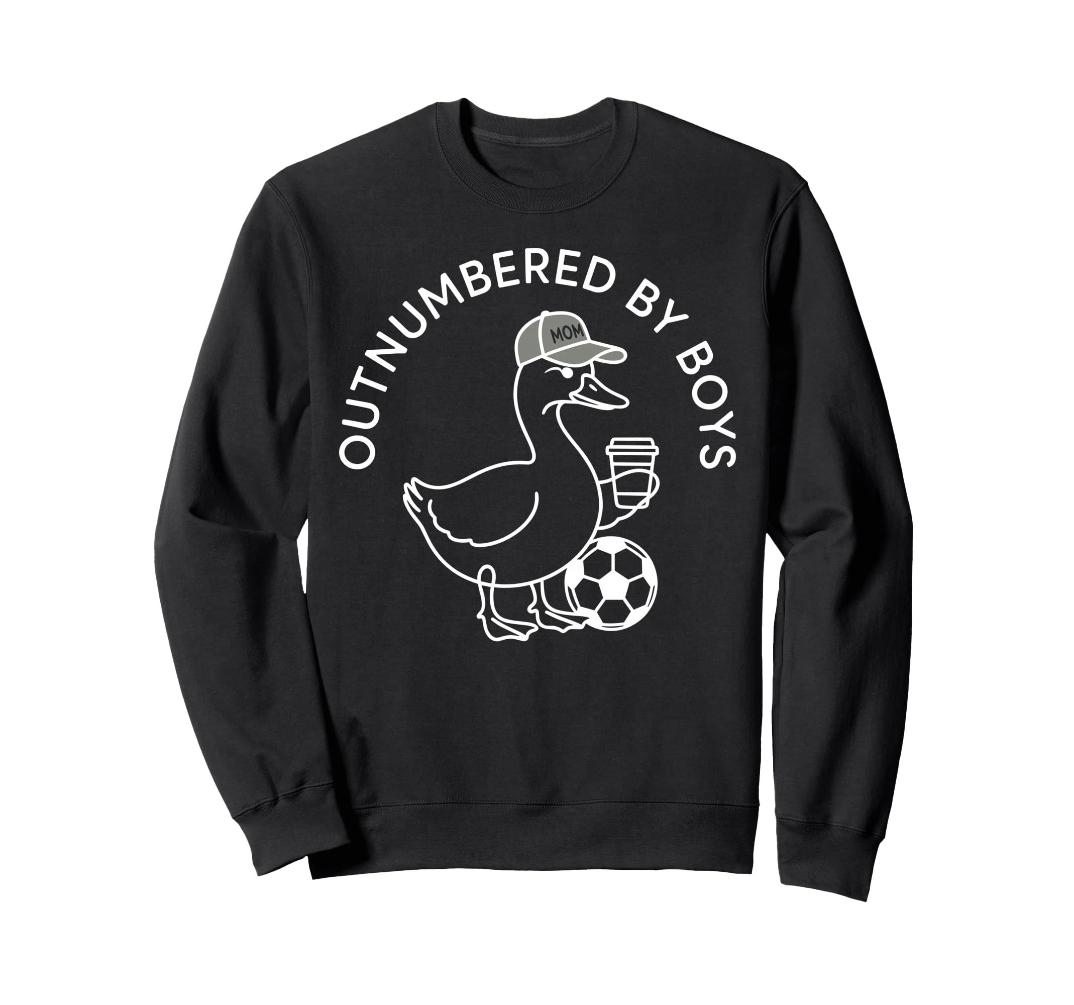 Outnumbered Funny Mom Goose Sweatshirt - Fun Novelty Design Men Women - T-Shirt, Sweatshirt, Hoodie