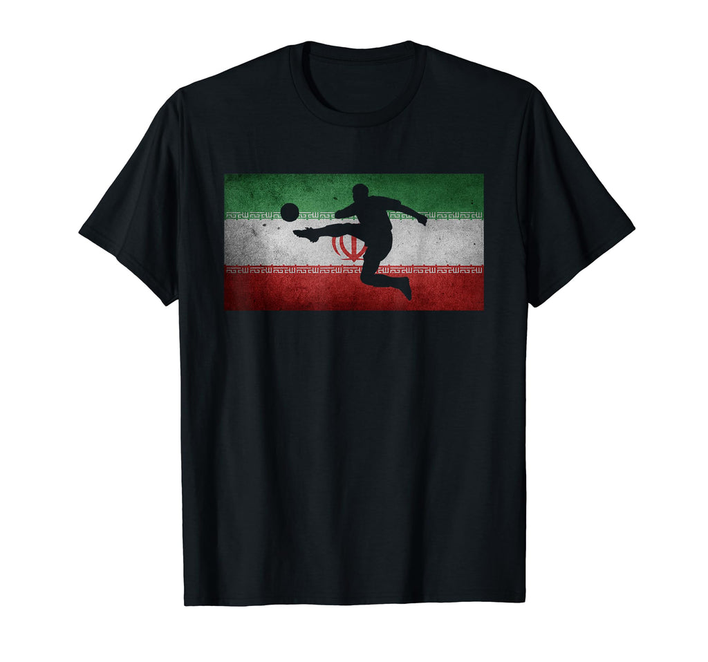 Iran Flag Soccer T-Shirt - Custom Art Print Men Women - T-Shirt, Sweatshirt, Hoodie