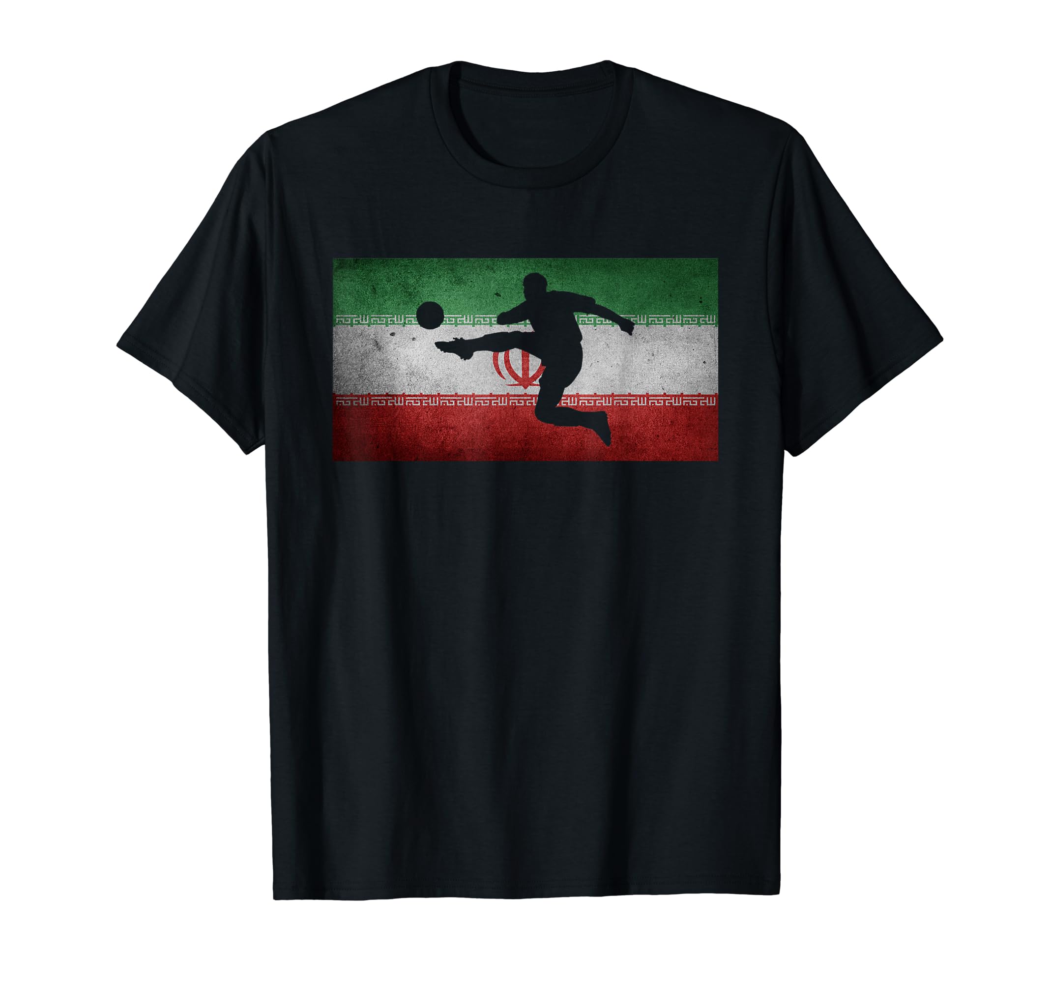 Iran Flag Soccer T-Shirt - Custom Art Print Men Women - T-Shirt, Sweatshirt, Hoodie
