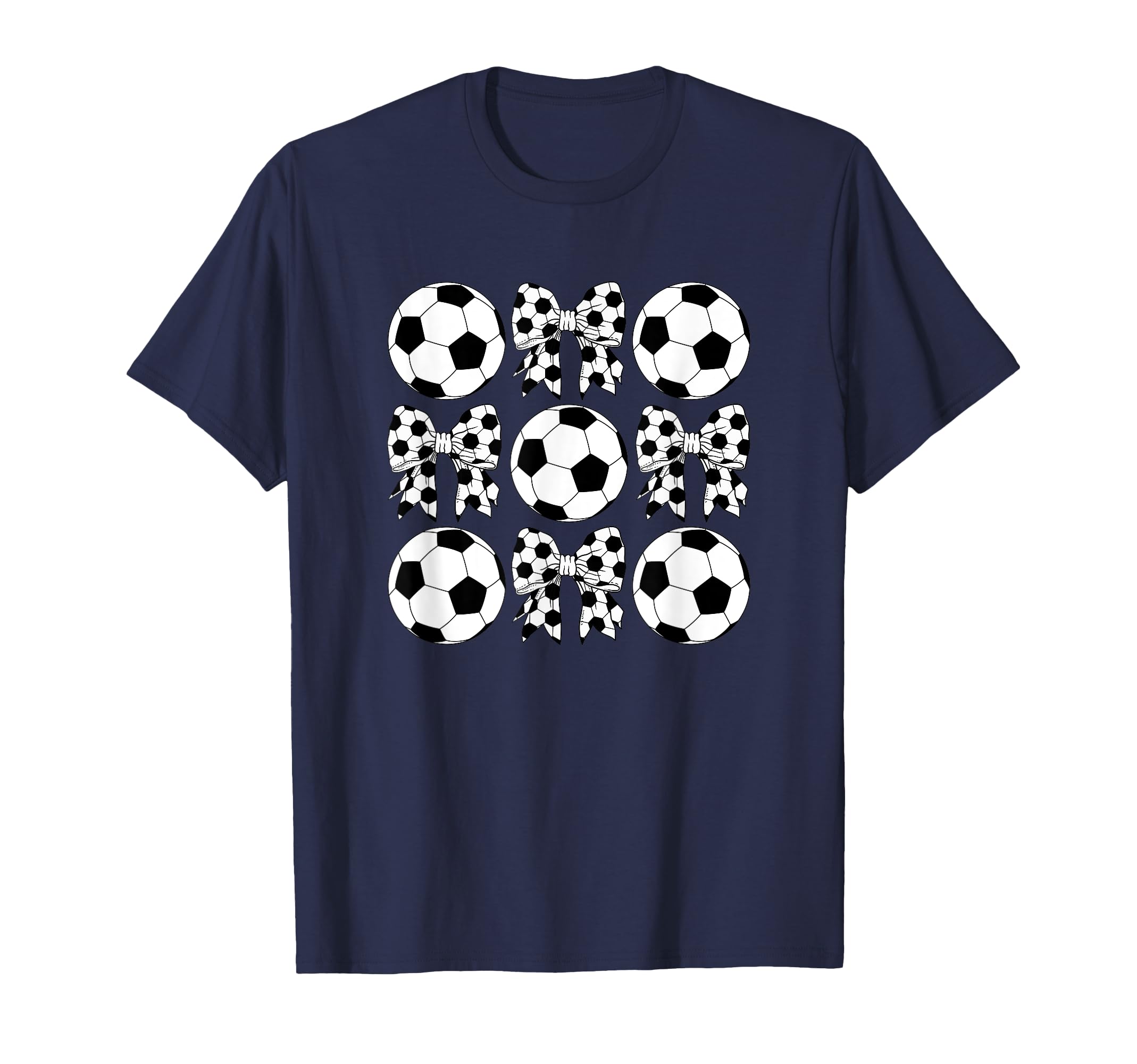 Womens Soccer Mama Coquette Bow Soccer T-Shirt - Fun Novelty Design Unisex - T-Shirt, Sweatshirt, Hoodie