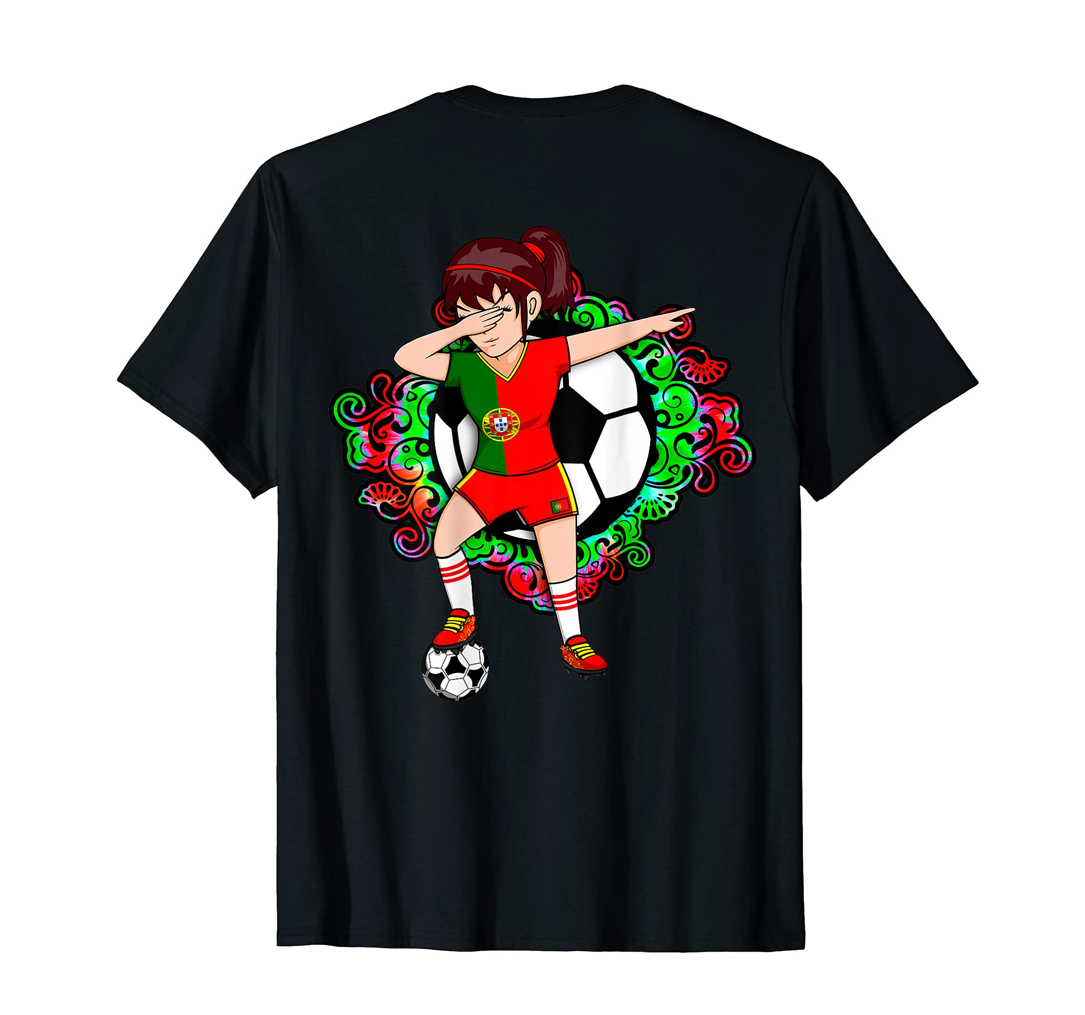Dabbing Soccer Portugal Jersey T-Shirt - Casual Everyday Wear Men Women - T-Shirt, Sweatshirt, Hoodie