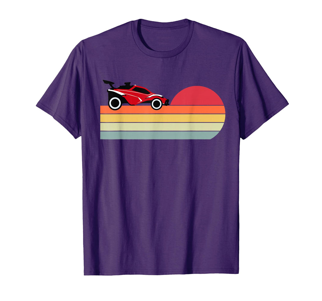 Octane Rocket Soccer Sunset Distressed T-Shirt - Trendy Graphic for Adults - T-Shirt, Sweatshirt, Hoodie