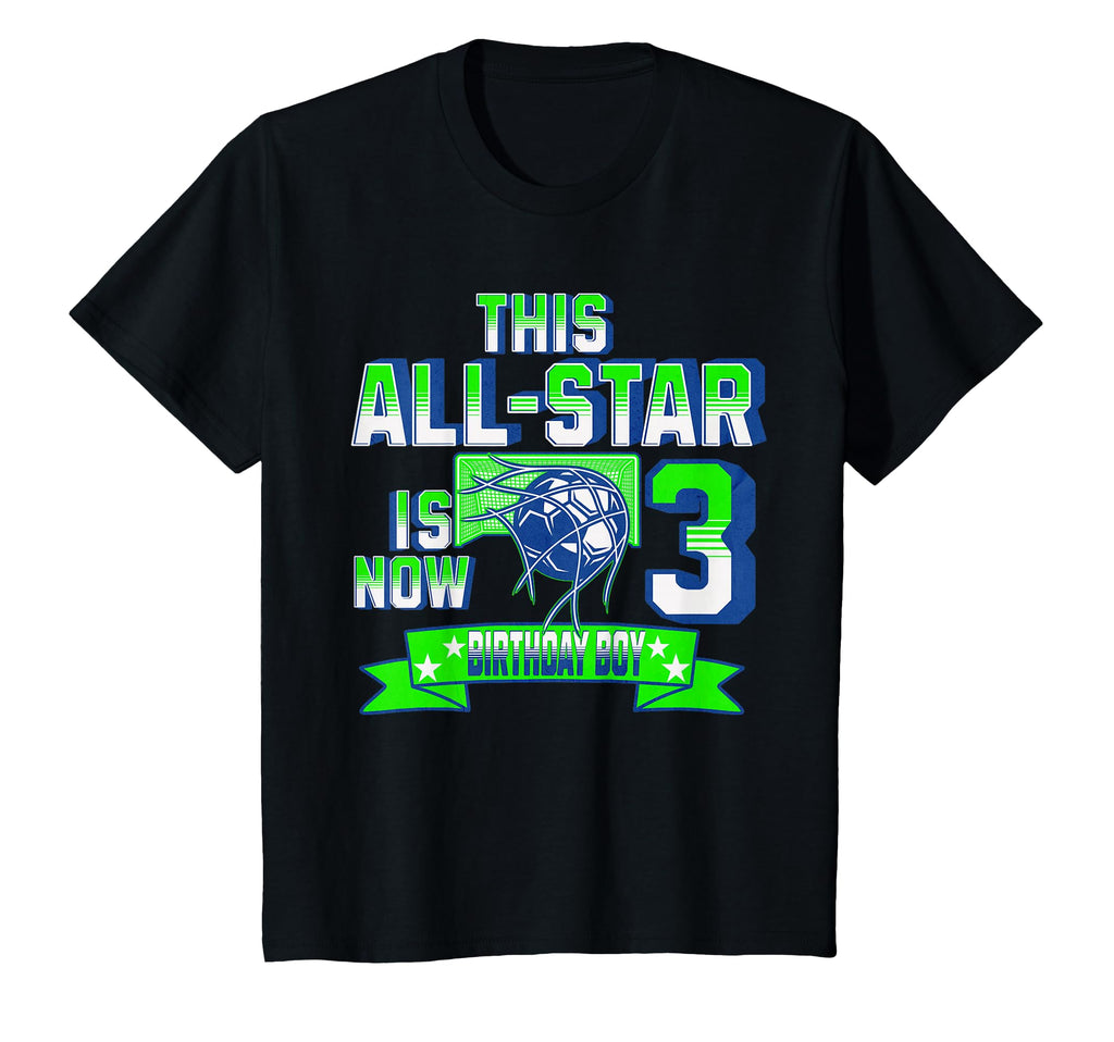 3Rd Birthday All Star Matching Age Three T-Shirt - Graphic Print Men Women - T-Shirt, Sweatshirt, Hoodie