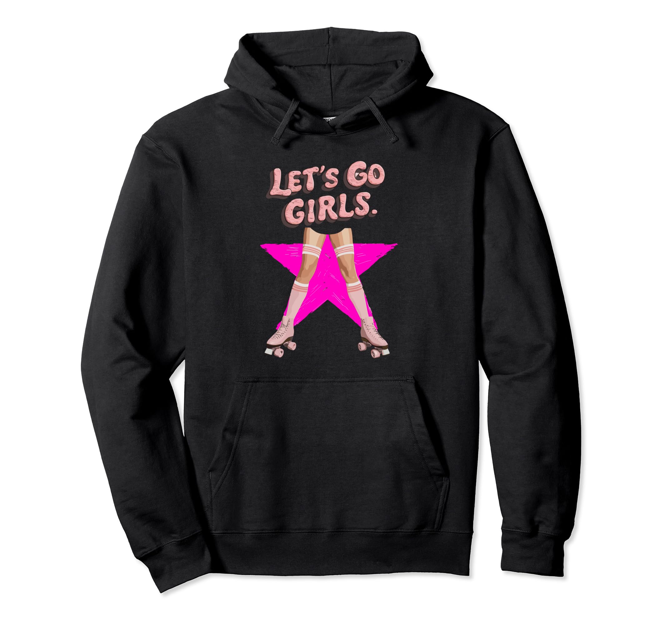 Roller Skates 80S Hoodie - Aesthetic Graphic Unisex - T-Shirt, Sweatshirt, Hoodie