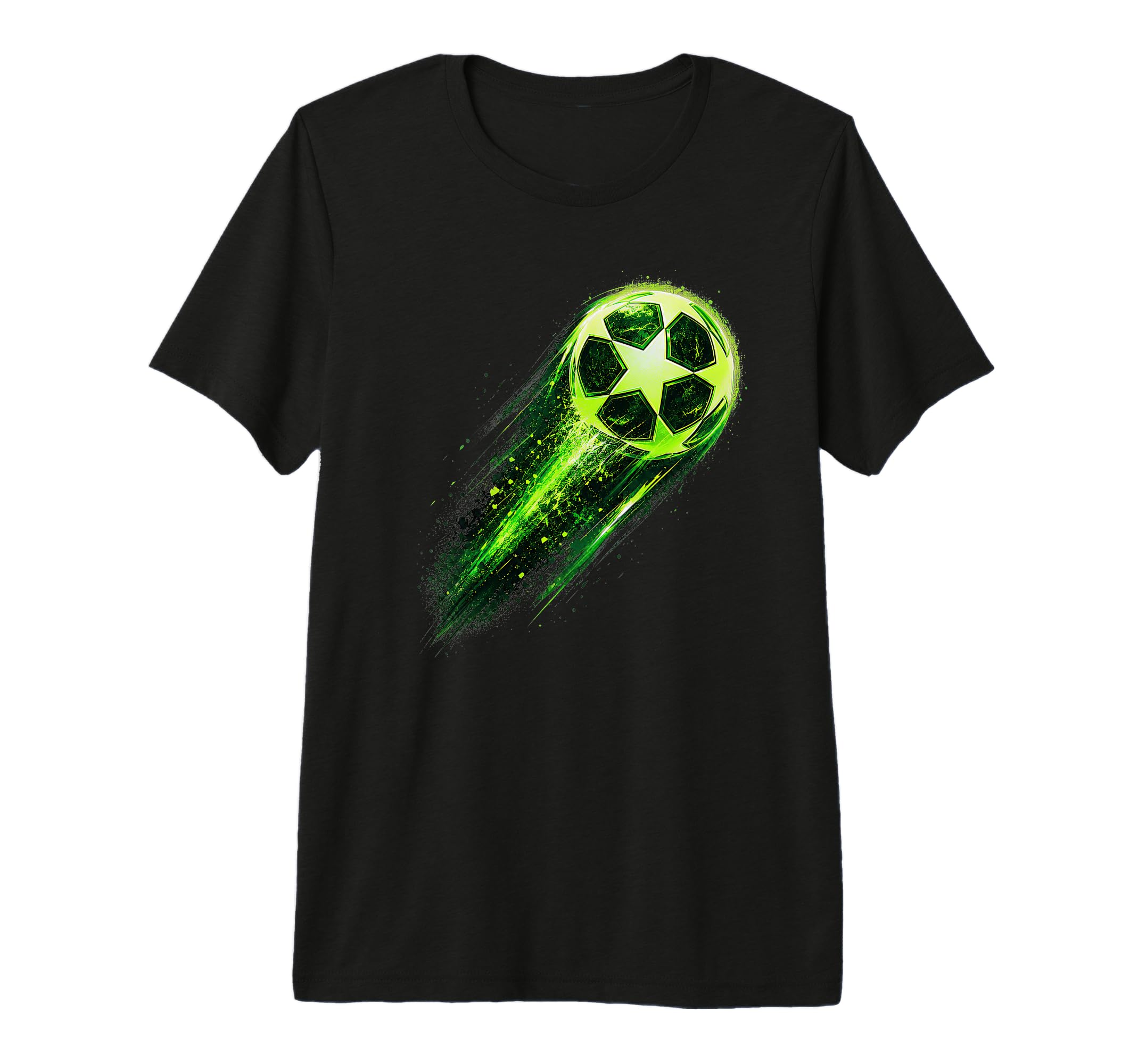 Dynamic Soccer Ball Green Meteor Energy T-Shirt - Novelty Apparel Unisex - T-Shirt, Sweatshirt, Hoodie