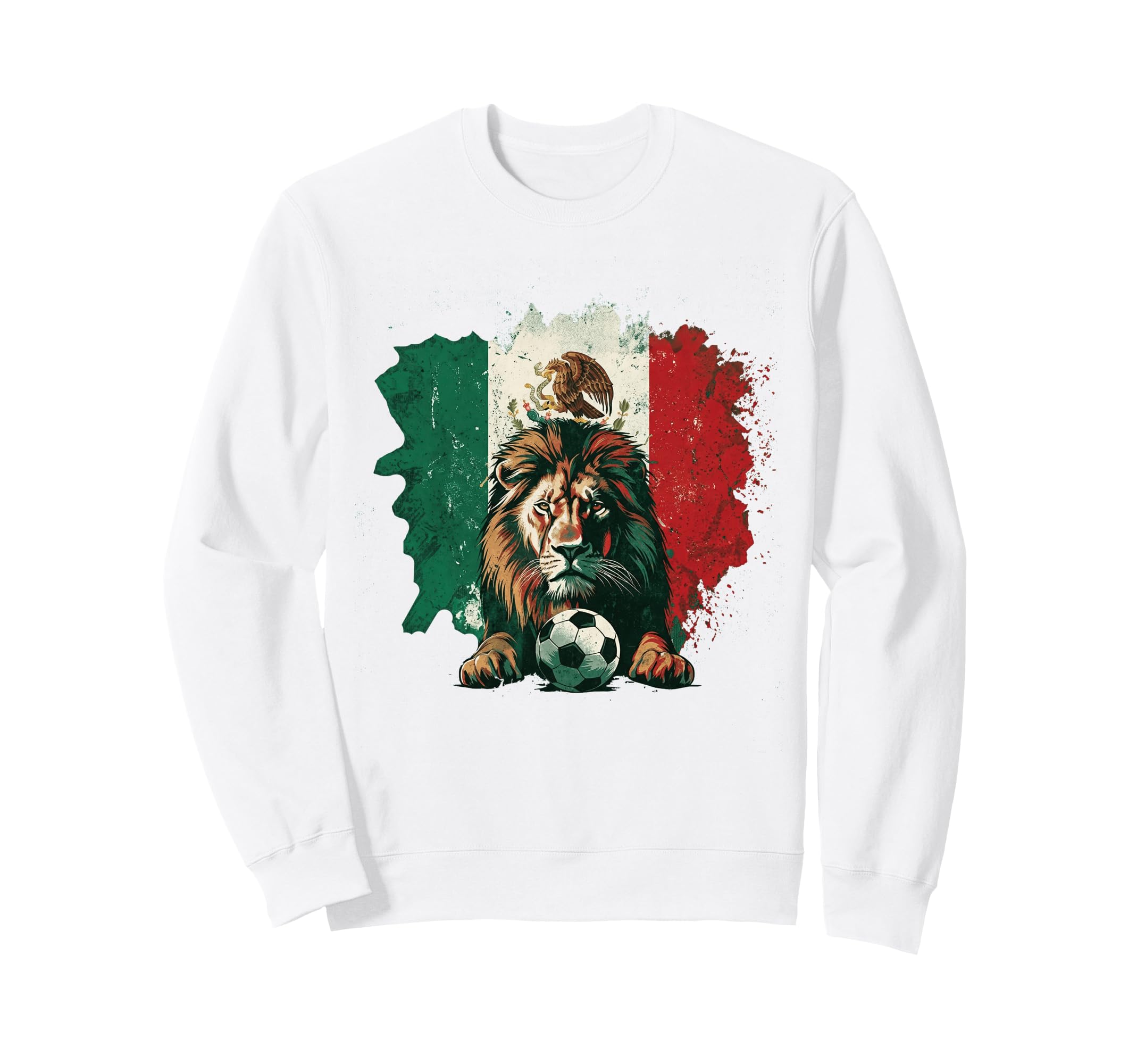 Mexico Flag Mexican Hispanic Sweatshirt - Casual Everyday Wear for Adults - T-Shirt, Sweatshirt, Hoodie