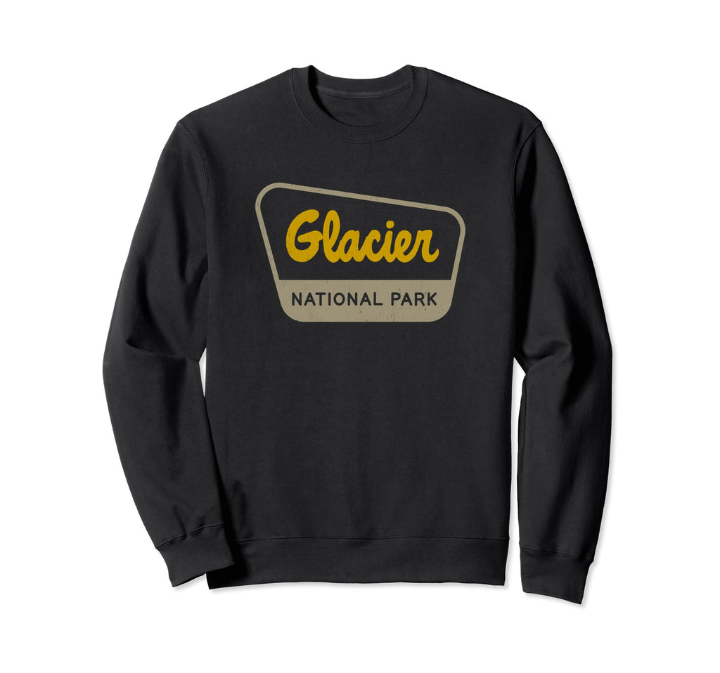 Glacier National Park Two Tone Sweatshirt - Casual Everyday Wear Men Women - T-Shirt, Sweatshirt, Hoodie
