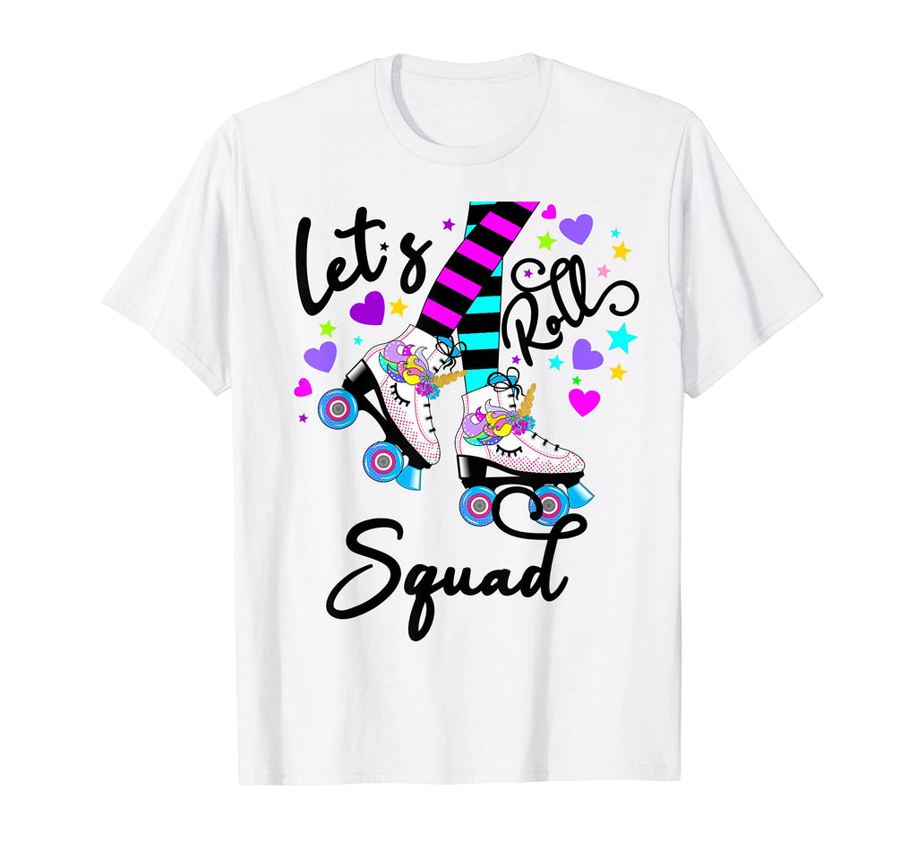 Lets Roll Squad Roller Skate Unicorn T-Shirt - Streetwear Style for Adults - T-Shirt, Sweatshirt, Hoodie