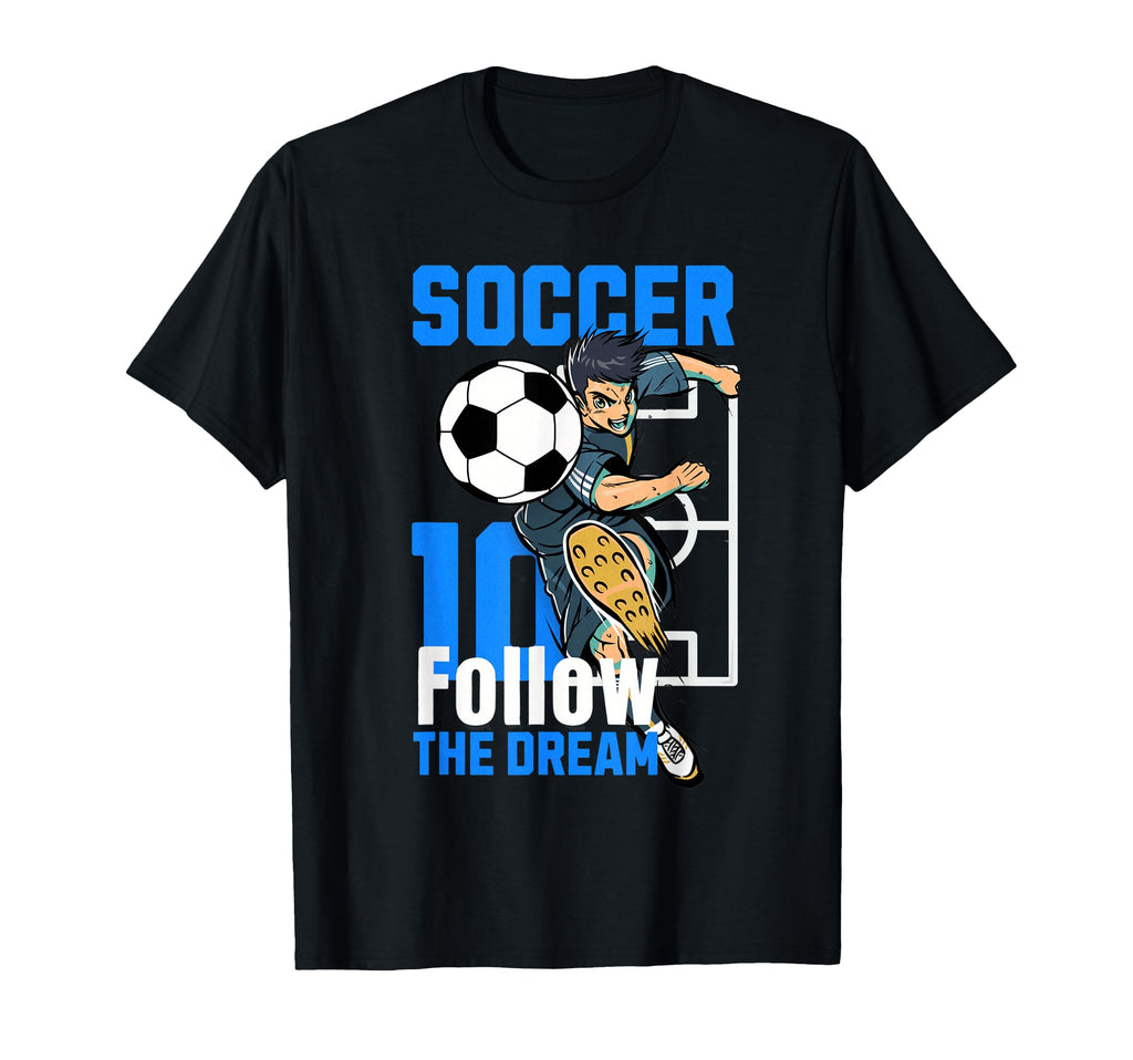 Soccer Player Action Art Follow Dream T-Shirt - Trendy Graphic Men Women - T-Shirt, Sweatshirt, Hoodie