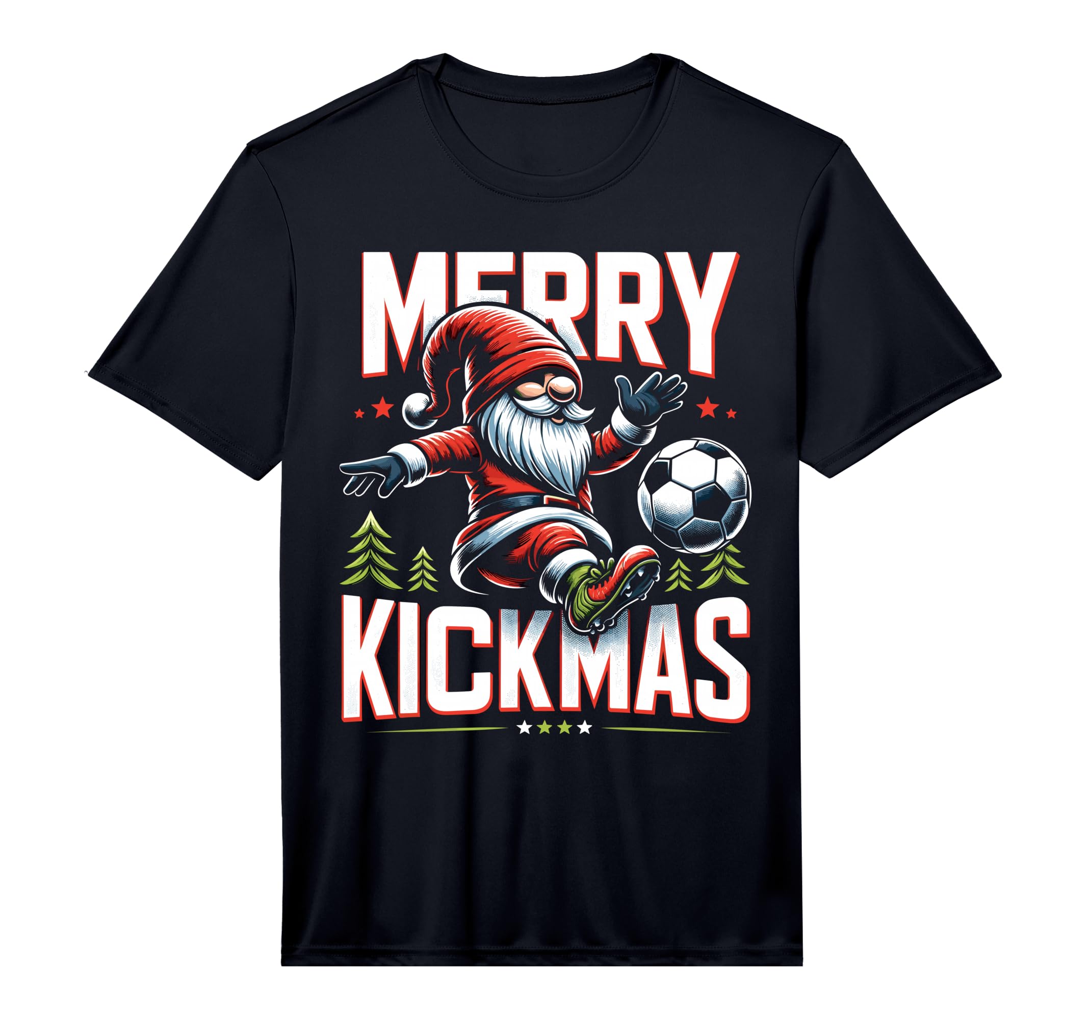 Soccer Gnome Merry Kickmas Soccer T-Shirt - Streetwear Style Unisex - T-Shirt, Sweatshirt, Hoodie