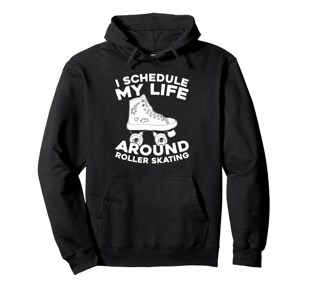 Skater Skates Roller Skating Hoodie - Minimalist Print Unisex - T-Shirt, Sweatshirt, Hoodie