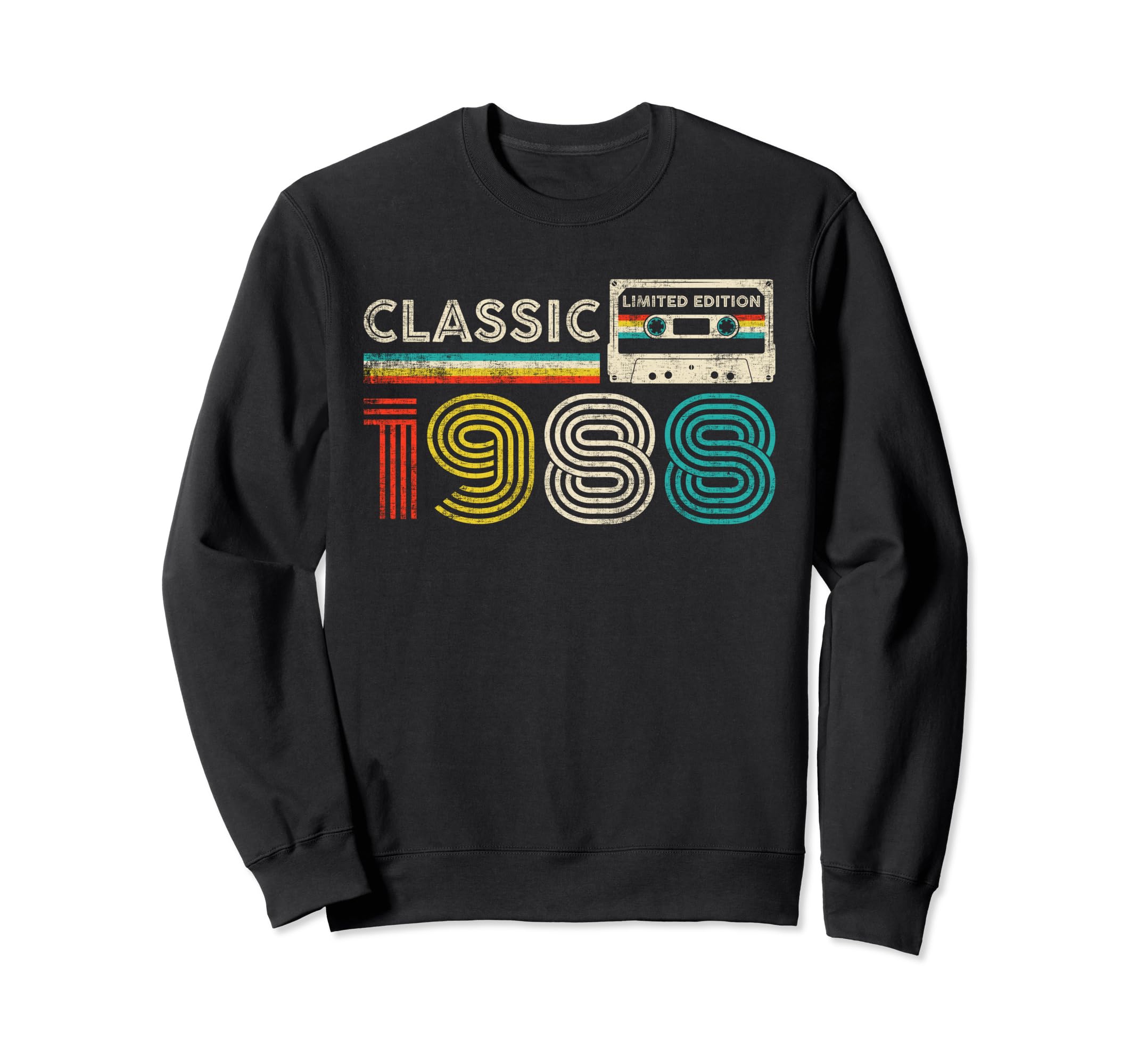 1988 Birthday 1988 Cassette Tape Sweatshirt - Graphic Print for Adults - T-Shirt, Sweatshirt, Hoodie