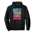 80S Rocks Cassette Tape Vibes Hoodie - Fun Novelty Design Unisex - T-Shirt, Sweatshirt, Hoodie