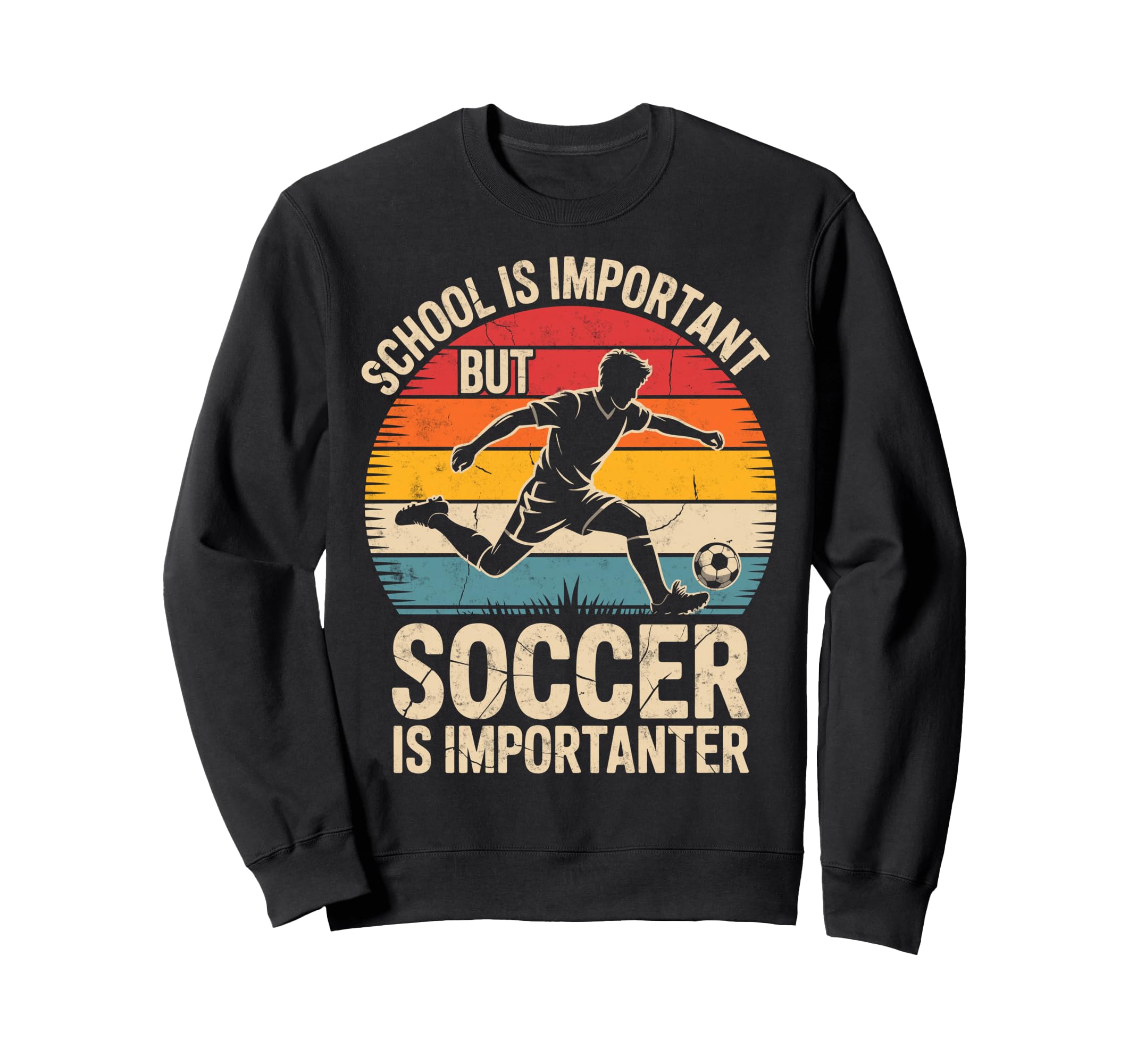 School Is Important But Soccer Is Sweatshirt - Custom Art Print Unisex - T-Shirt, Sweatshirt, Hoodie
