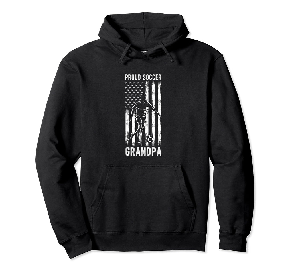 Proud Soccer Grandpa Usa Flag Family Hoodie - Custom Art Print Unisex - T-Shirt, Sweatshirt, Hoodie