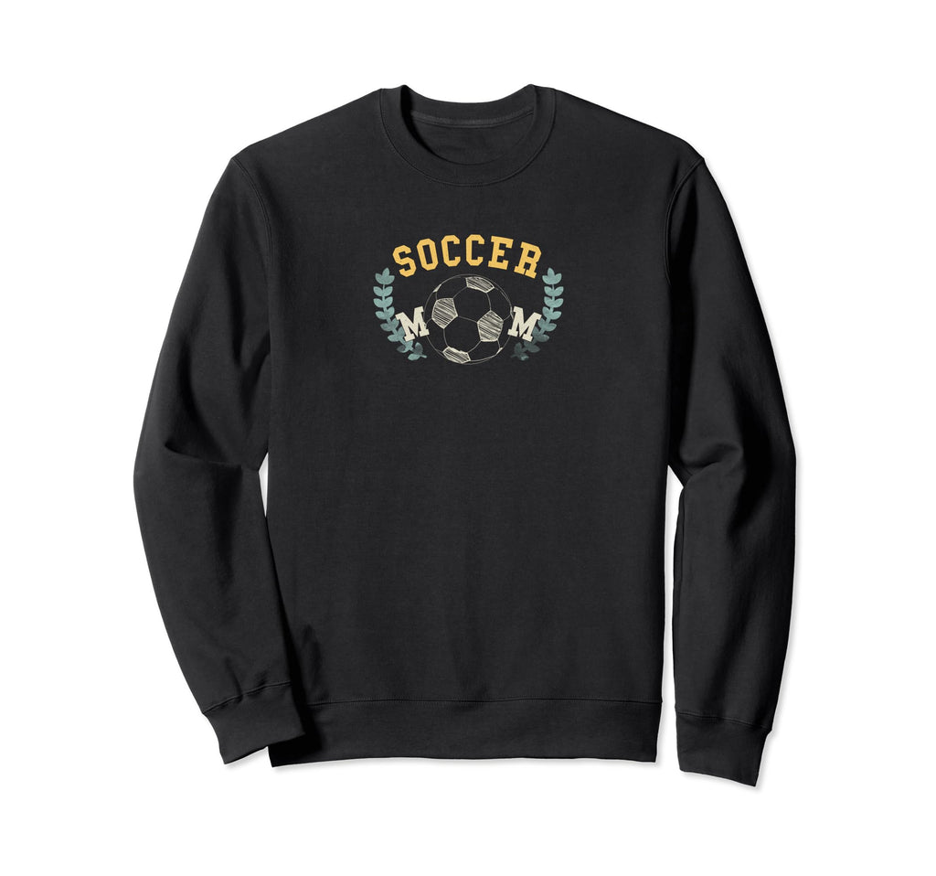 Soccer Mom Funny Soccer Ball Football Sweatshirt - Graphic Print Unisex - T-Shirt, Sweatshirt, Hoodie