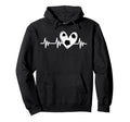 Heartbeat Soccer Lover Tween Teen Hoodie - Casual Everyday Wear Men Women - T-Shirt, Sweatshirt, Hoodie