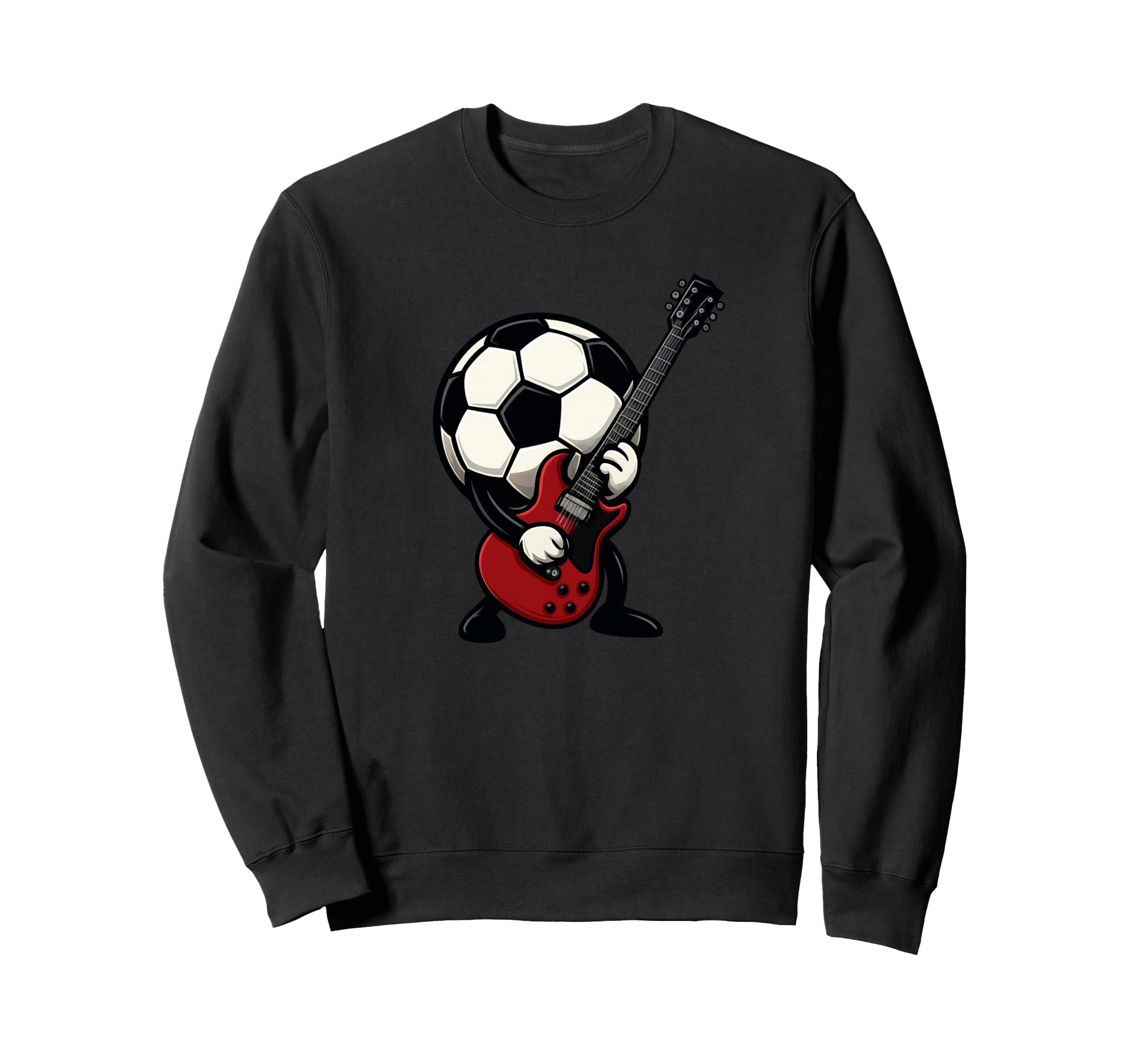 Pretty Soccer Ball Electric Guitar And Sweatshirt - Novelty Apparel Unisex - T-Shirt, Sweatshirt, Hoodie