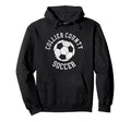 Collier County Soccer Distressed 90S Hoodie - Novelty Apparel Men Women - T-Shirt, Sweatshirt, Hoodie