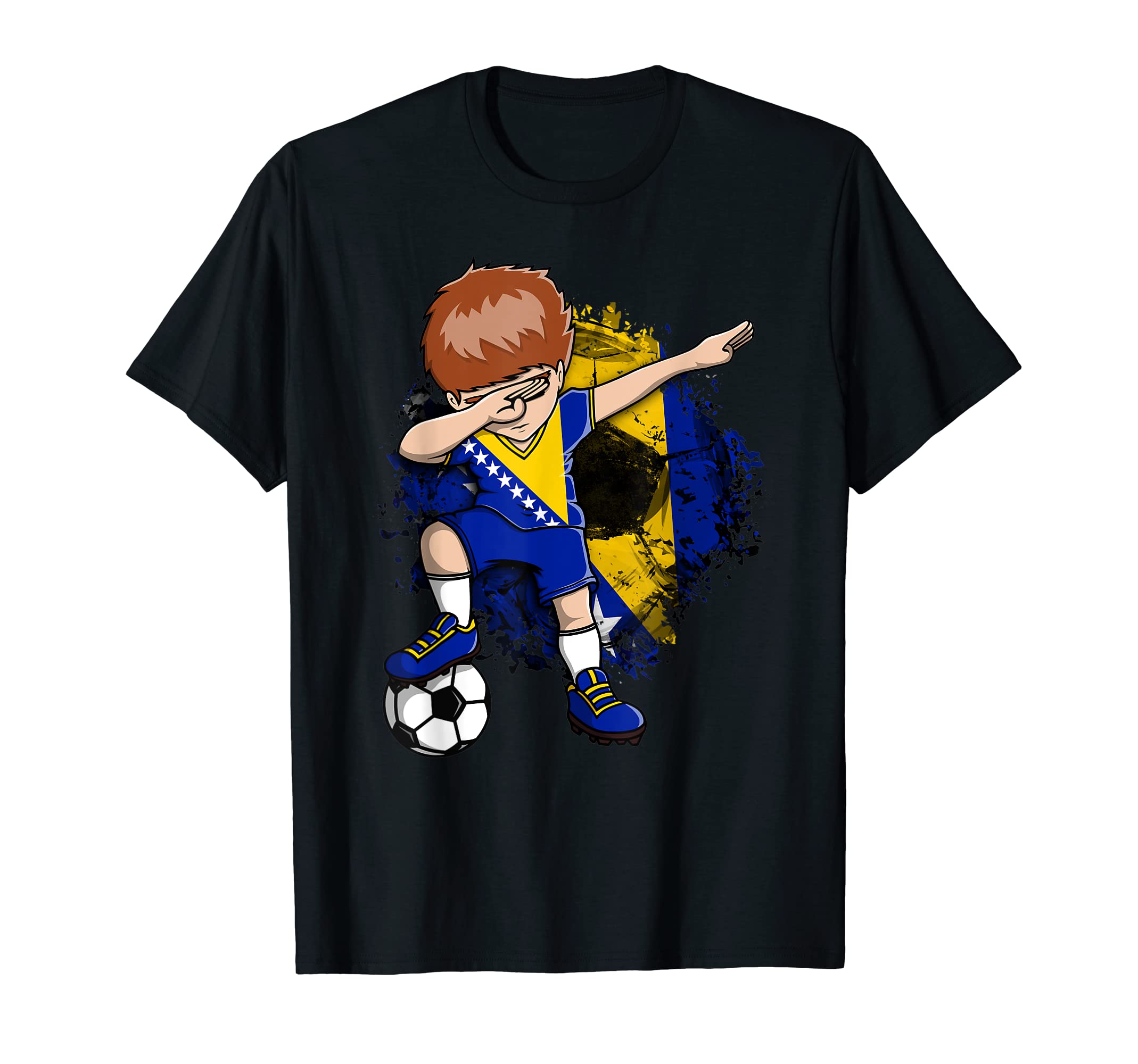 Dabbing Soccer Bosnia Herzegovina T-Shirt - Streetwear Style Men Women - T-Shirt, Sweatshirt, Hoodie