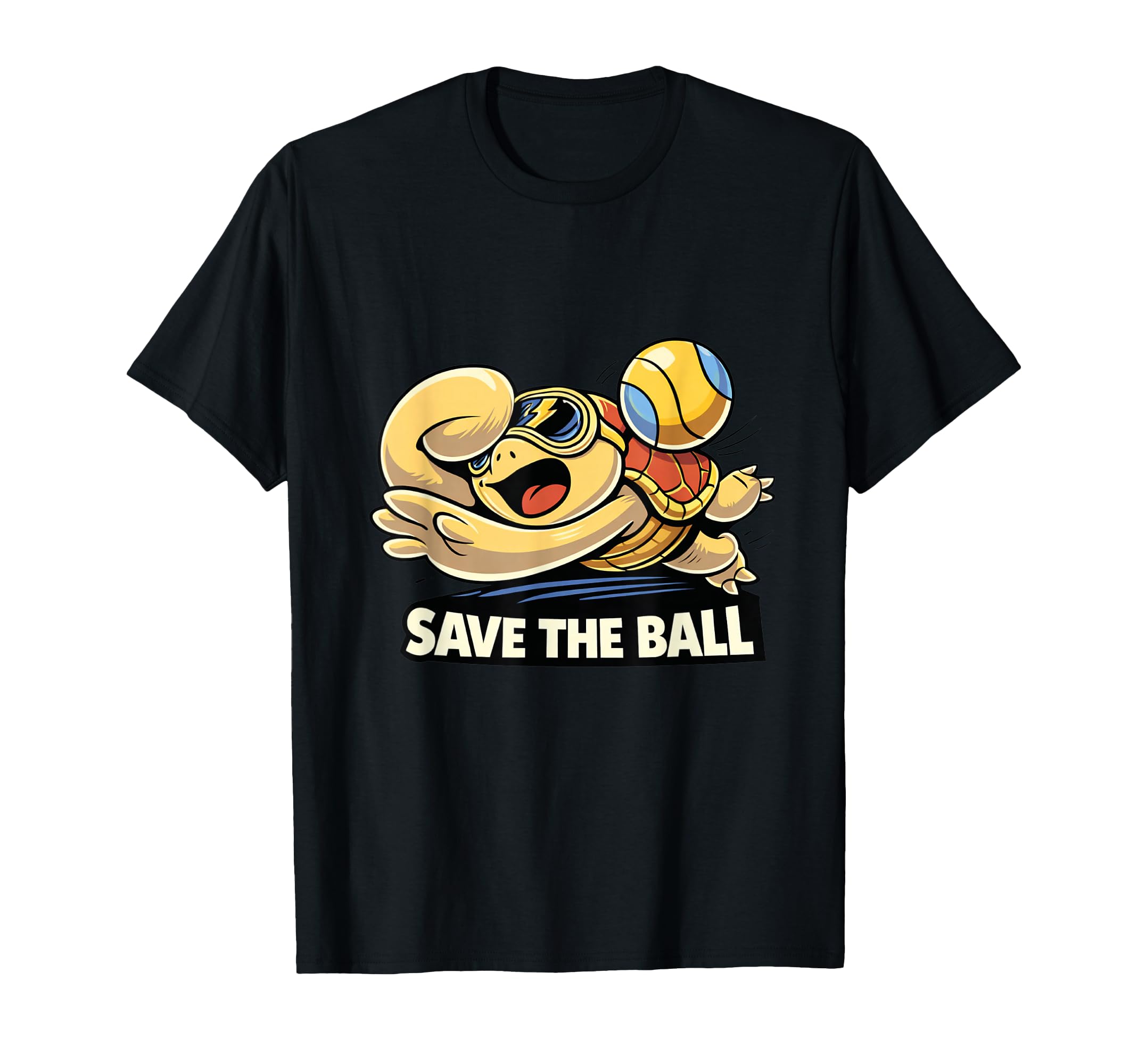 Funny Goalkeeper Turtle Save Ball T-Shirt - Minimalist Print Men Women - T-Shirt, Sweatshirt, Hoodie