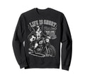 Border Collie Motorbike Sweatshirt - Casual Everyday Wear Men Women - T-Shirt, Sweatshirt, Hoodie