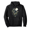 Howling Chameleon Moon Funny 80S 90S Hoodie - Novelty Apparel for Adults - T-Shirt, Sweatshirt, Hoodie
