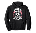 Just Who Loves Soccer Football Player Hoodie - Minimalist Print Unisex - T-Shirt, Sweatshirt, Hoodie