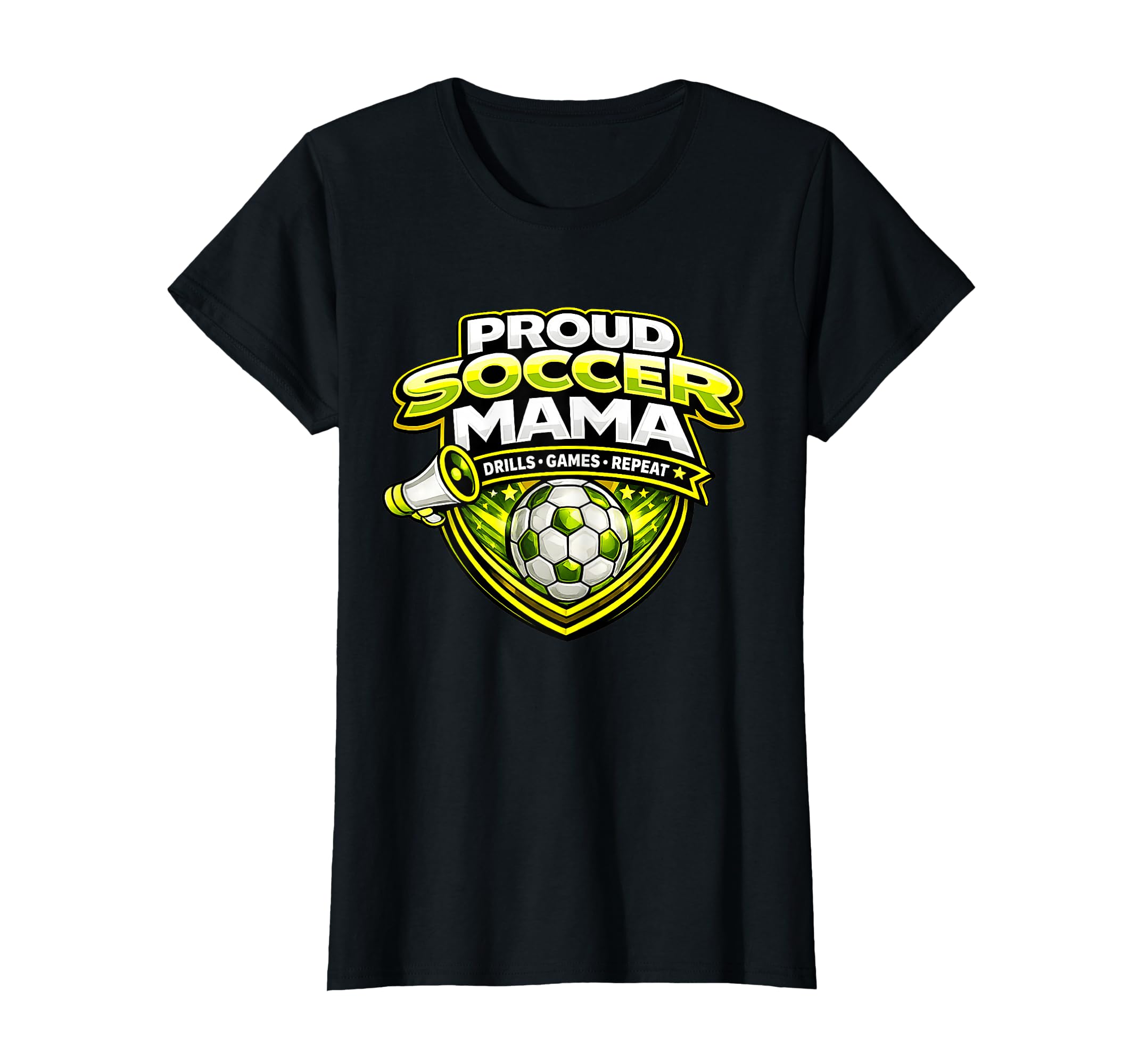 Soccer Mama Funny Proud Drills Games Repeat T-Shirt - Unique Graphic Unisex - T-Shirt, Sweatshirt, Hoodie