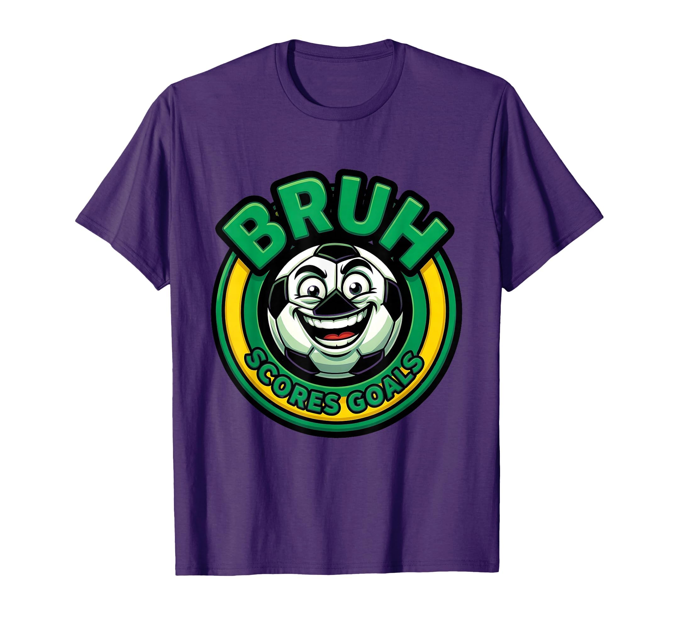 Bruh Scores Goals Funny Soccer Ball T-Shirt - Unique Graphic for Adults - T-Shirt, Sweatshirt, Hoodie