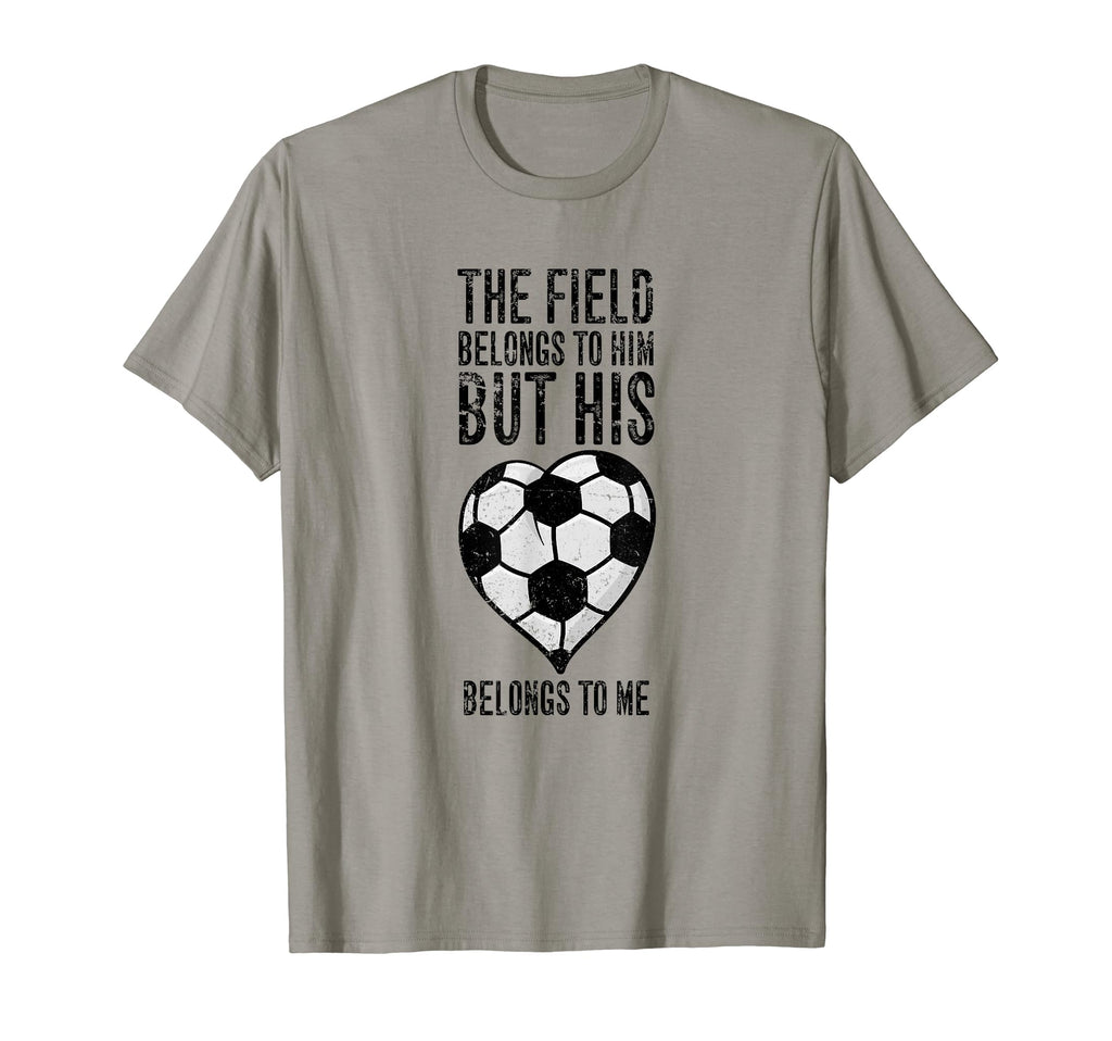 Soccer Player Girlfriend Or Wife Soccer T-Shirt - Custom Art Print Unisex - T-Shirt, Sweatshirt, Hoodie