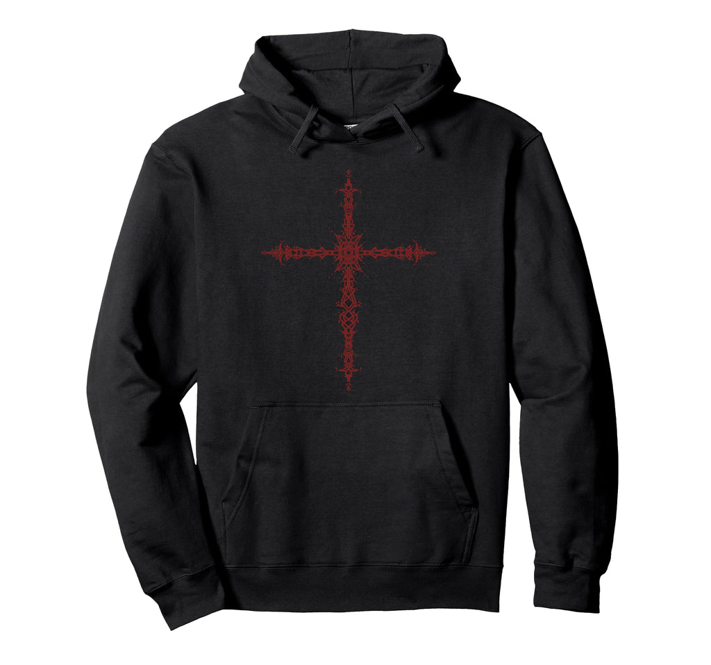 Y2K 90S Goth Cross Grunge Alt Emo Hoodie - Graphic Print Men Women - T-Shirt, Sweatshirt, Hoodie