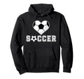 Love Soccer Heart Ball Play Gift Sports T-Shirt - Minimalist Print Unisex - T-Shirt, Sweatshirt, Hoodie