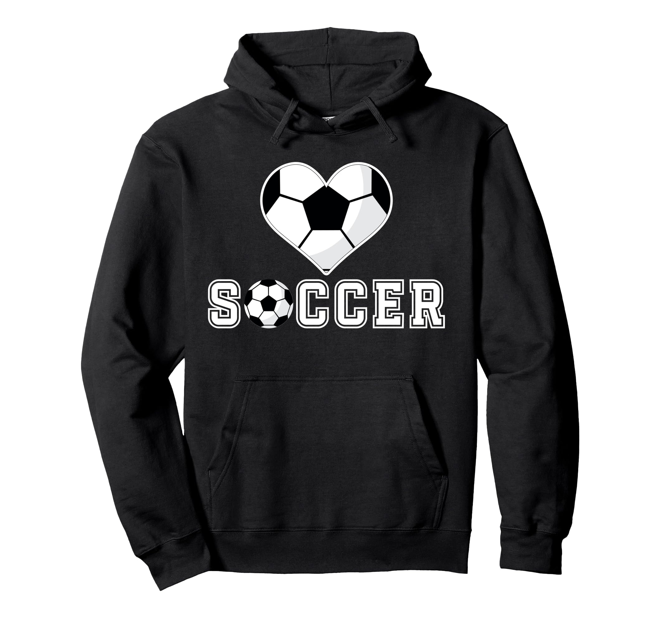 Love Soccer Heart Ball Play Gift Sports T-Shirt - Minimalist Print Unisex - T-Shirt, Sweatshirt, Hoodie