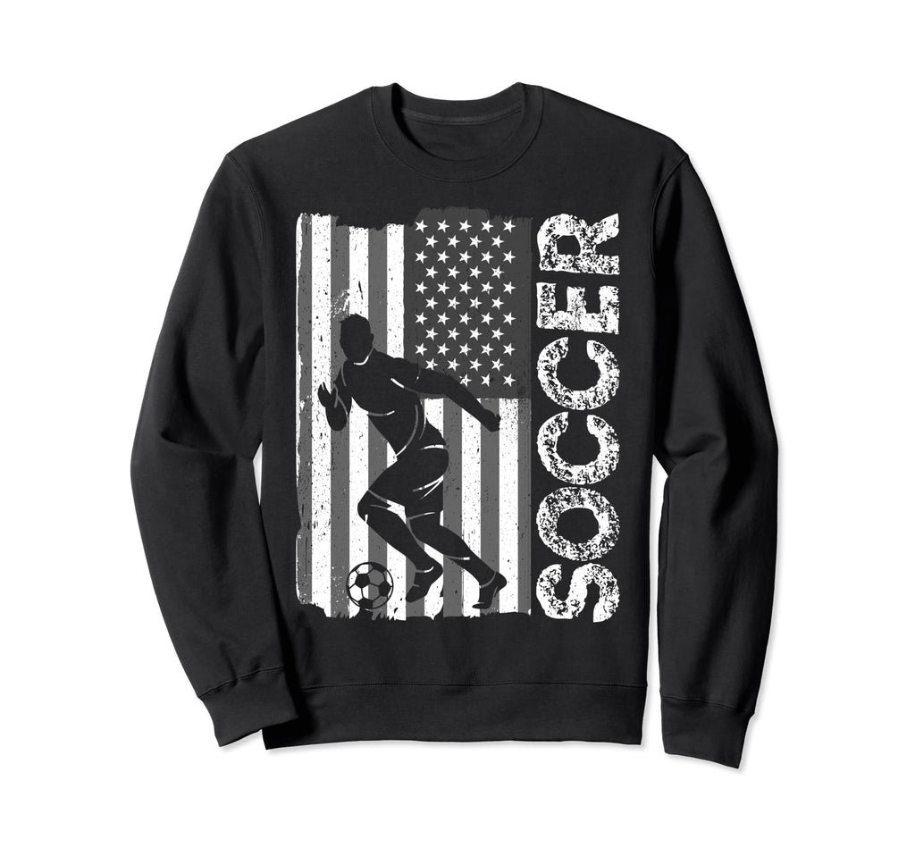 Soccer Us Flag Athlete Sports Sweatshirt - Novelty Apparel for Adults - T-Shirt, Sweatshirt, Hoodie