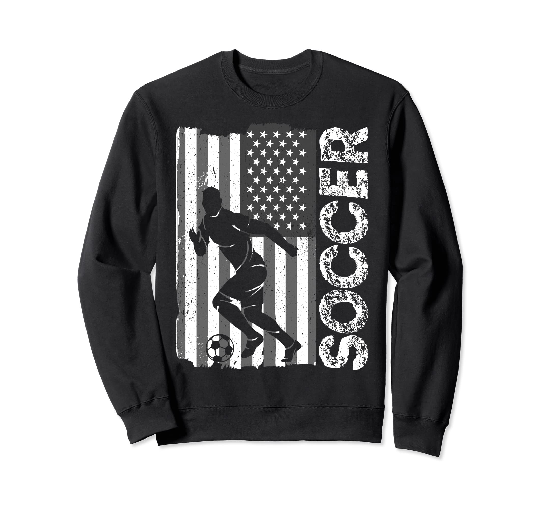 Soccer Us Flag Athlete Sports Sweatshirt - Streetwear Style Unisex - T-Shirt, Sweatshirt, Hoodie